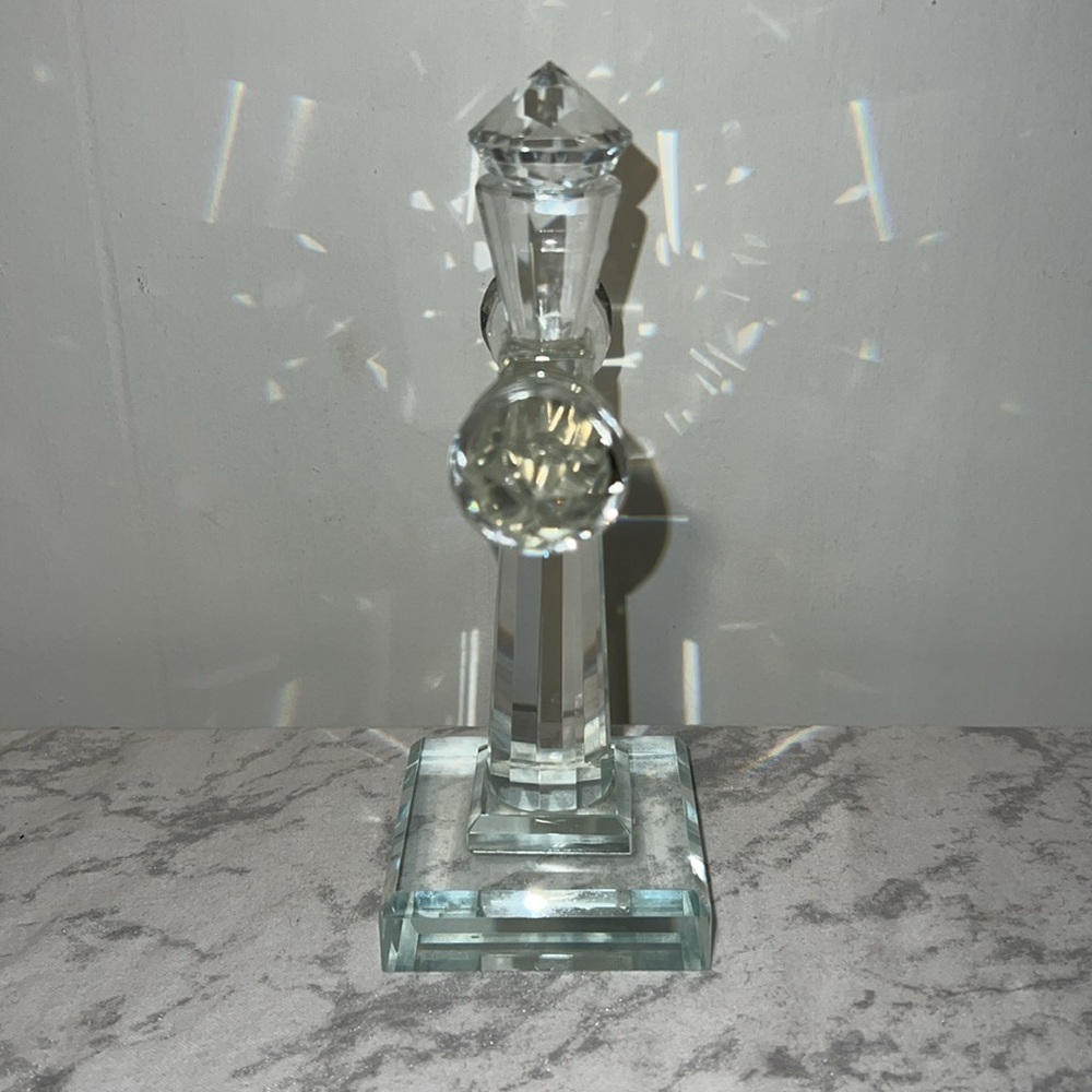 Standing Glass Cross - Picture 4 of 4